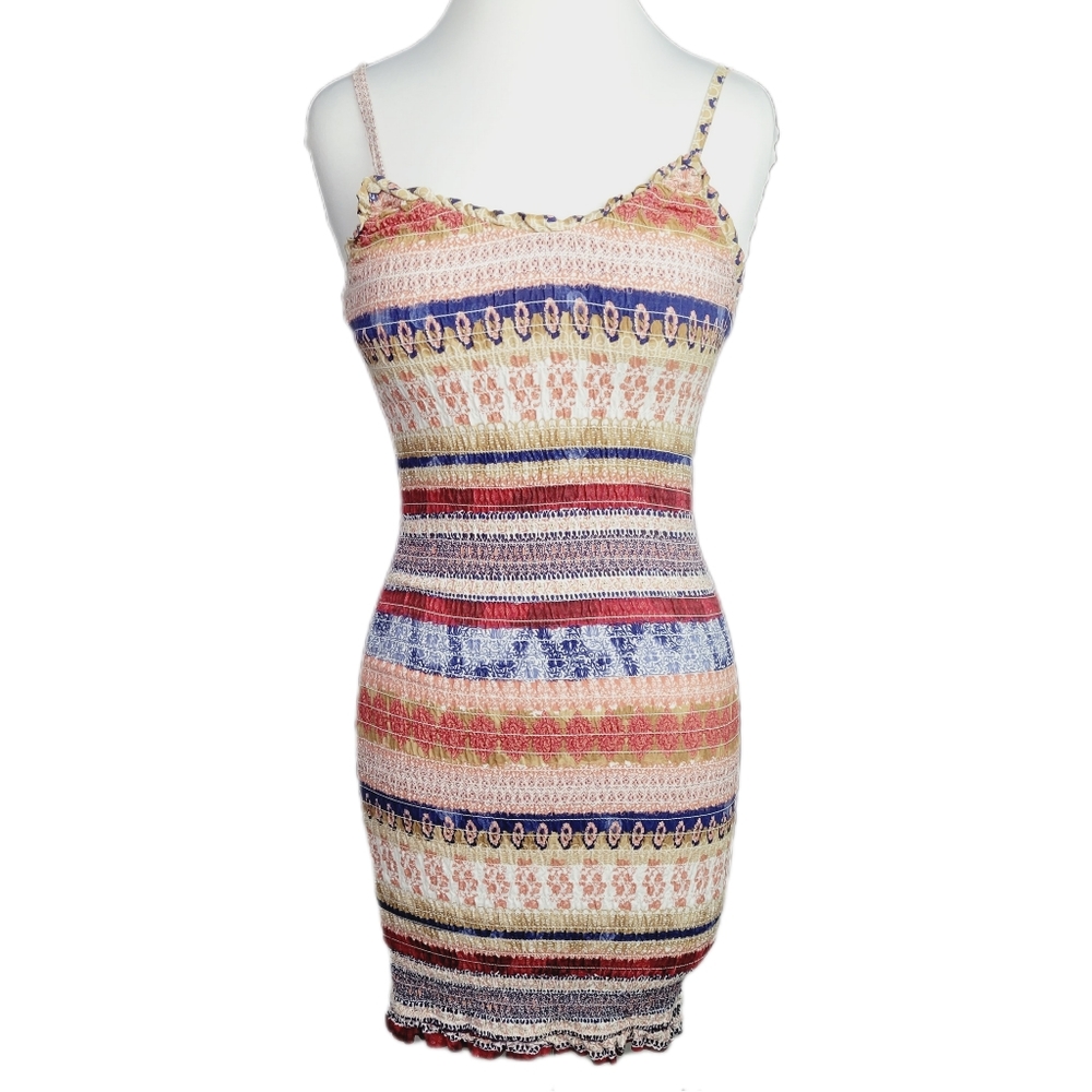 Feathers mini dress